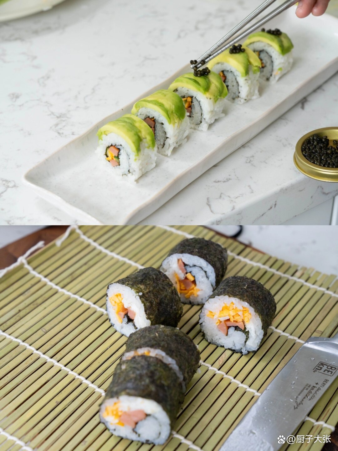 如何用寿司制作特别的节日早餐